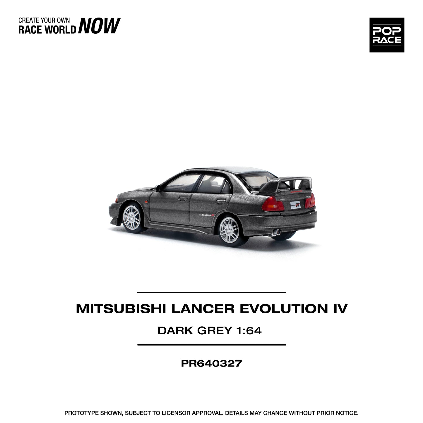Mitsubishi Lancer Evolution IV Dark Grey (PRE ORDEN)