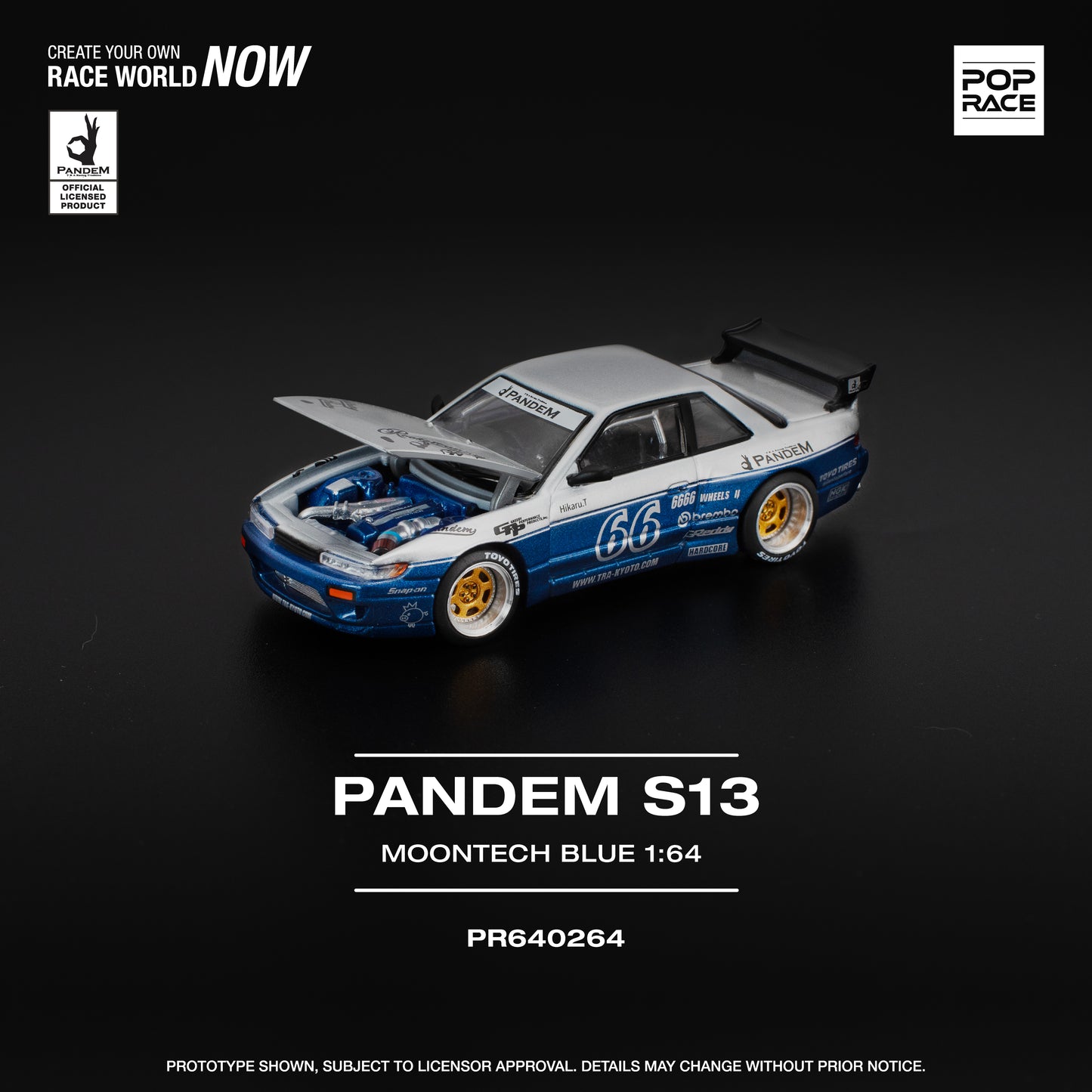 Nissan Pandem S13 Moontech Blue (PRE ORDEN)