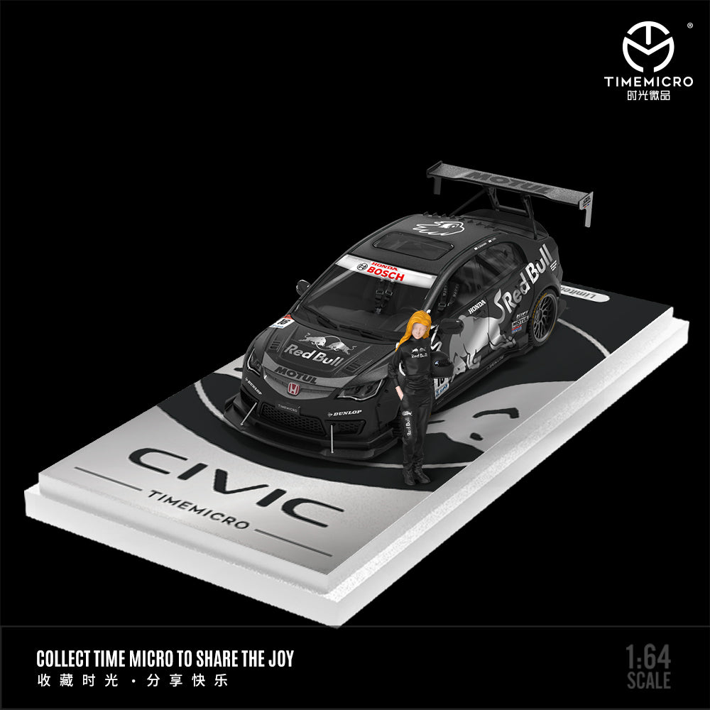 Honda Civic FD2 Redbull Black - Time Micro (POR PEDIDO)
