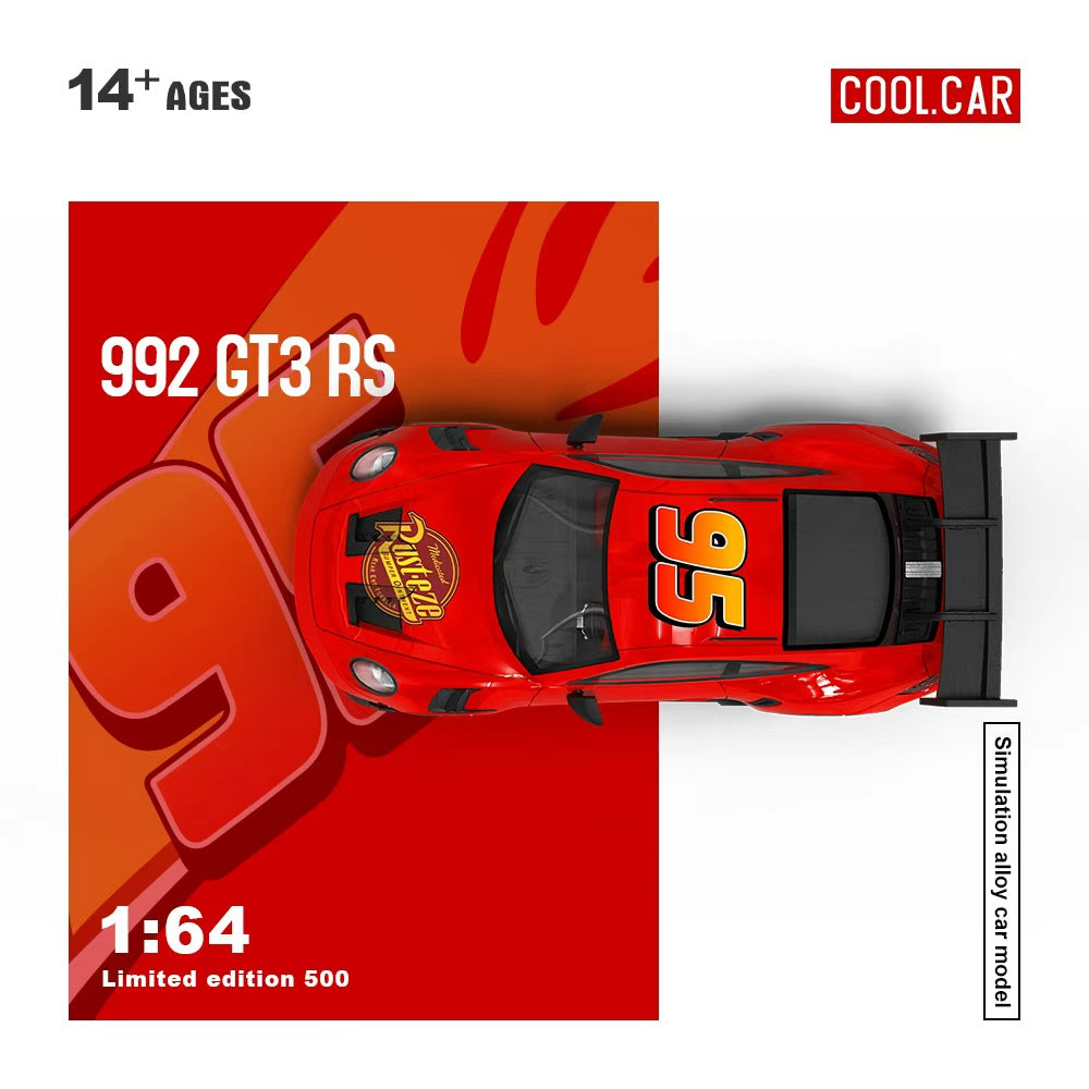 Porsche 992 GT3 RS Cars Rayo McQueen - Cool Car (POR PEDIDO)