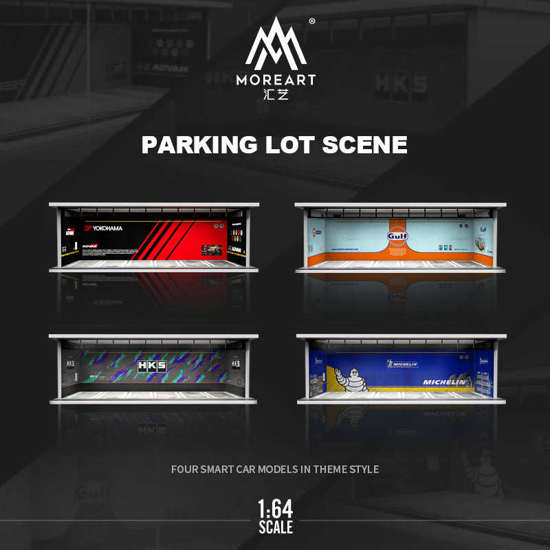 Parqueo Wheels and Oil Diorama - MoreART (BAJO PEDIDO)