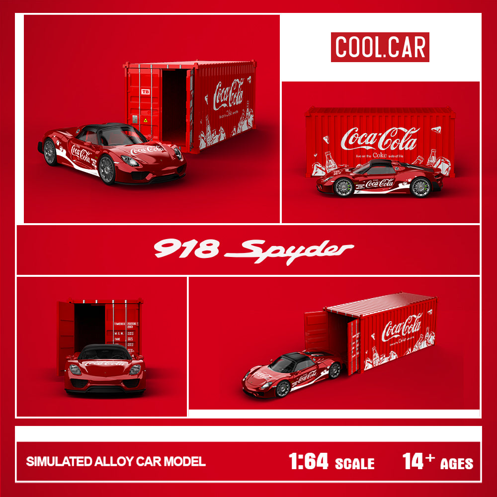 Porsche 918 Coca Cola - Cool Car (POR PEDIDO)