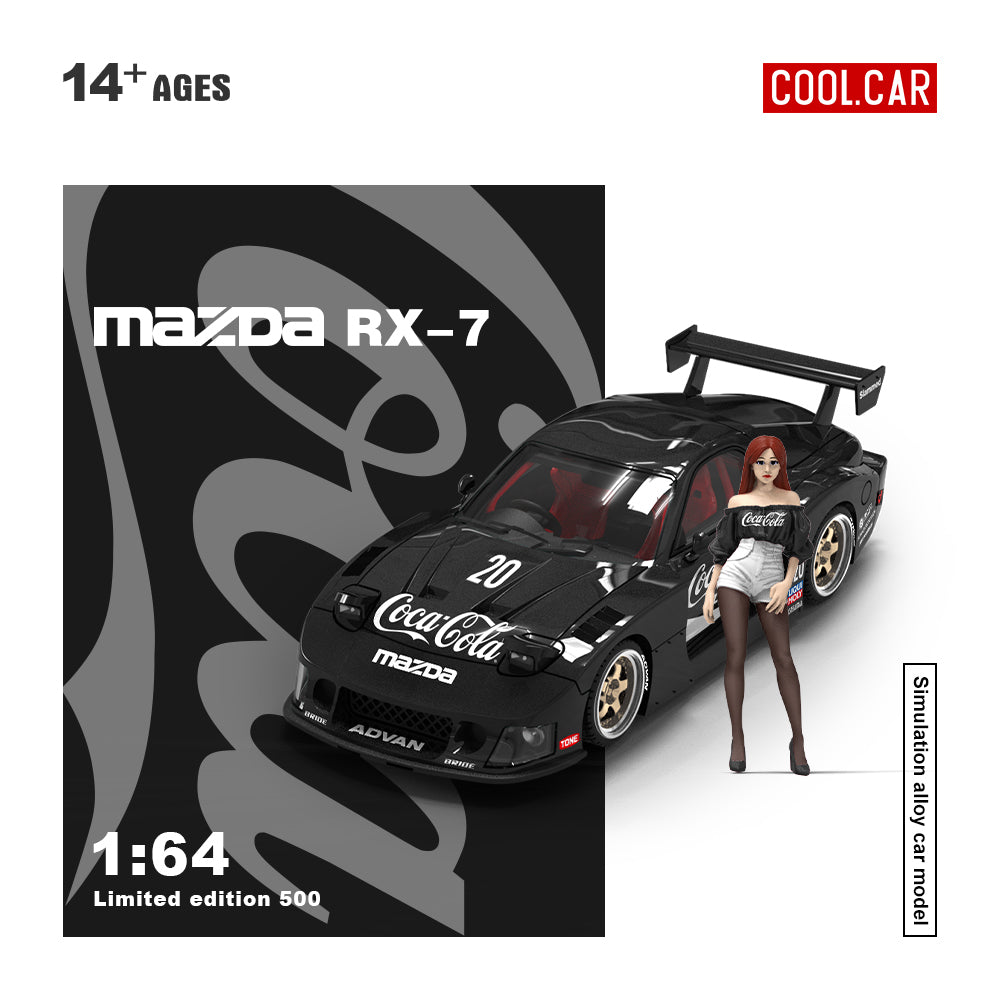 Mazda Miata RX7 Coca Cola Black - Cool Car (POR PEDIDO)