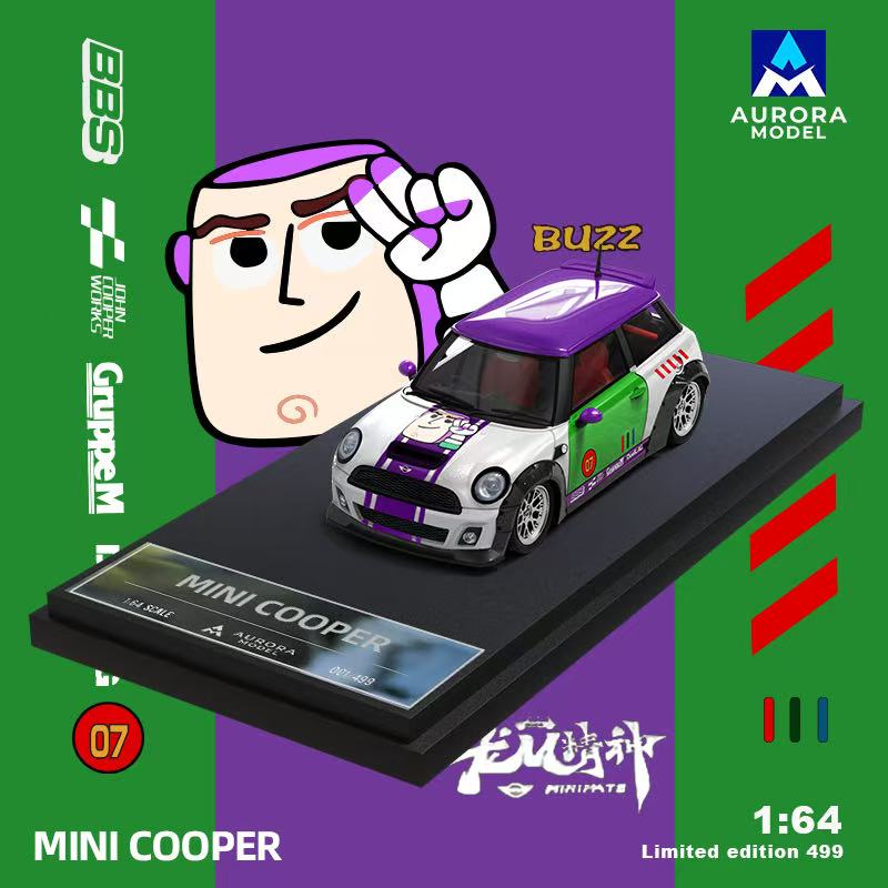 Mini Cooper Buzz Lightyear - Aurora Model (POR PEDIDO)