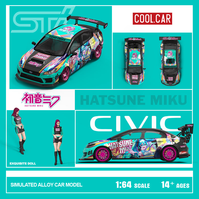 Subaru WRX Hatsune Miku - Cool Car (POR PEDIDO)