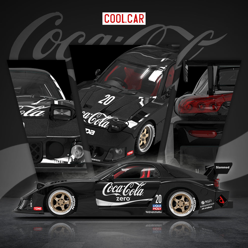 Mazda Miata RX7 Coca Cola Black - Cool Car (POR PEDIDO)