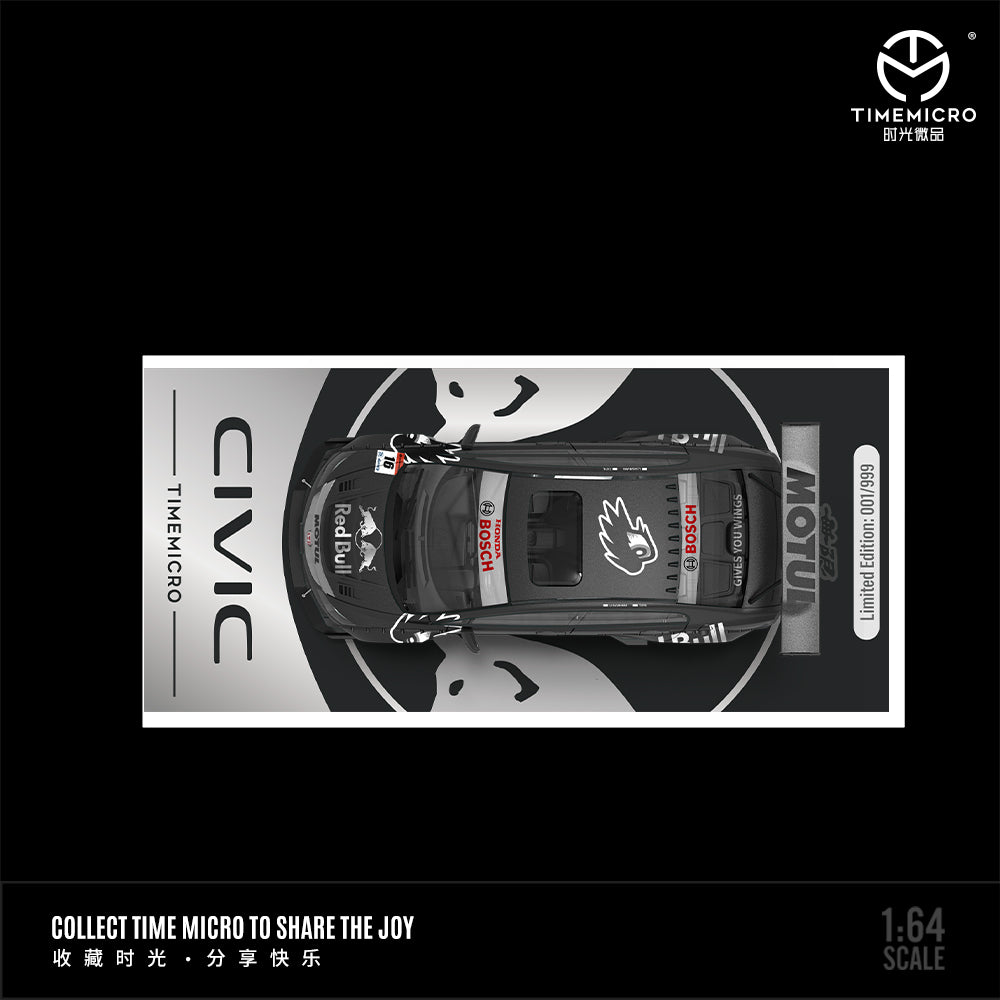 Honda Civic FD2 Redbull Black - Time Micro (POR PEDIDO)