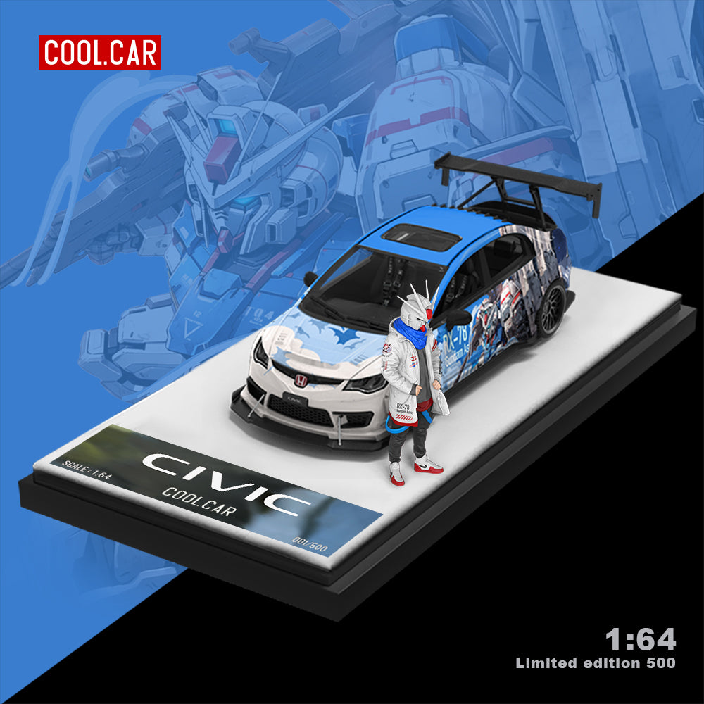 Honda Civic FD2 Mecha Blue - Cool Car (POR PEDIDO)