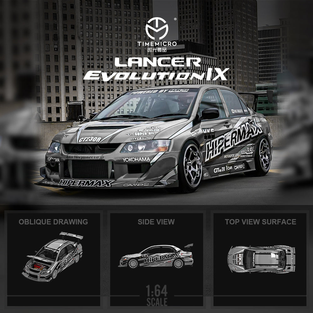 Mitsubishi Lancer Evolution´HyperMax Gris - Time Micro (POR PEDIDO)
