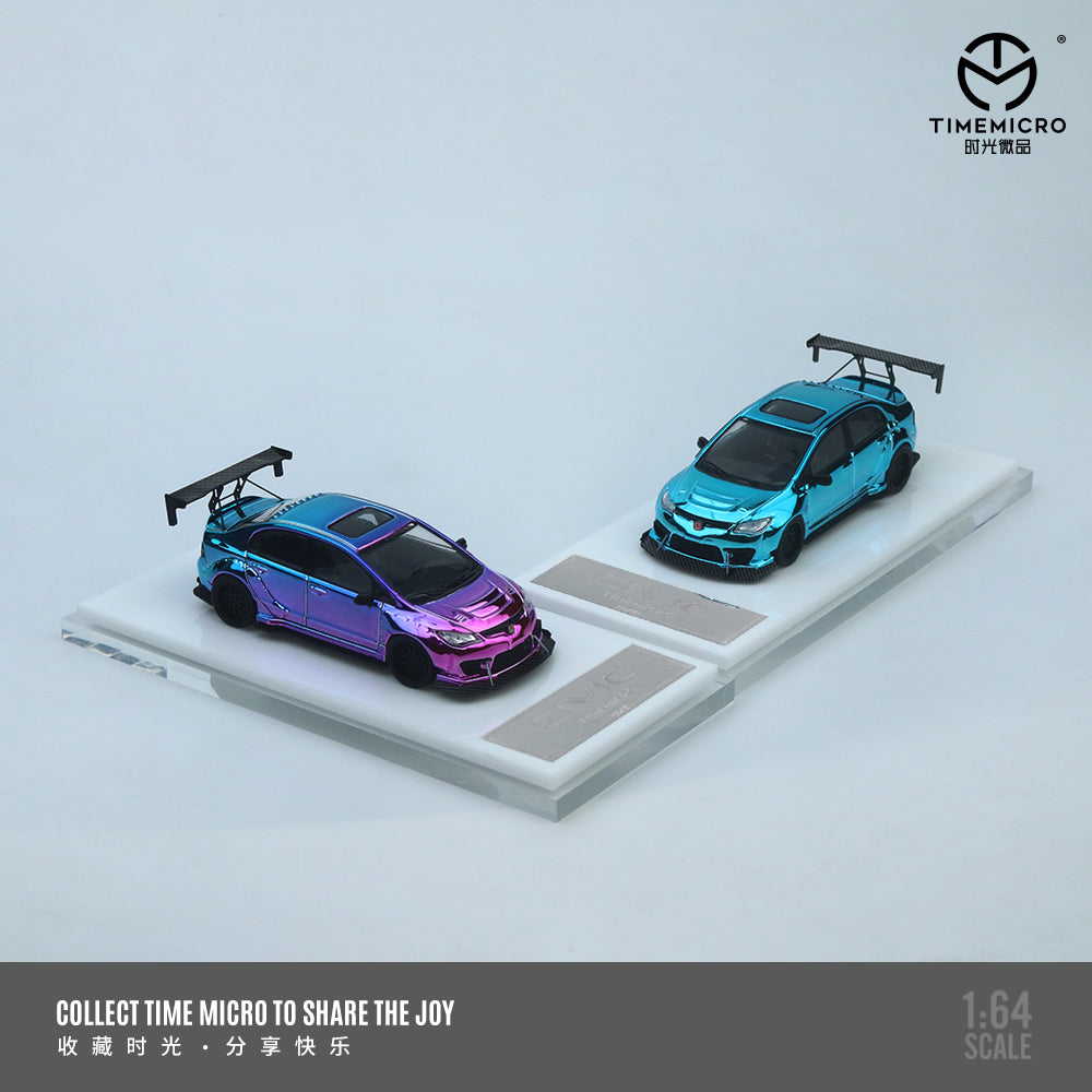 Honda Civic FD2 Blue Chrome - Time Micro (POR PEDIDO)