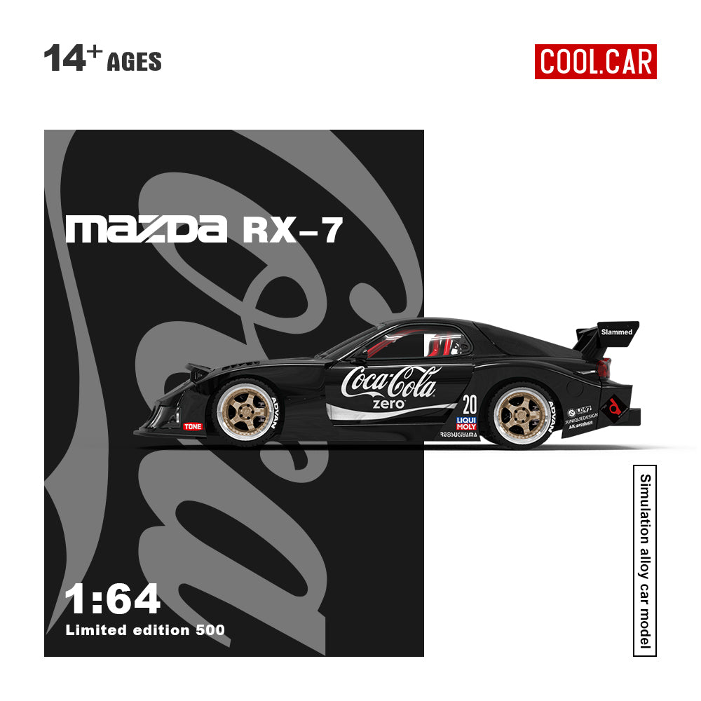 Mazda Miata RX7 Coca Cola Black - Cool Car (POR PEDIDO)