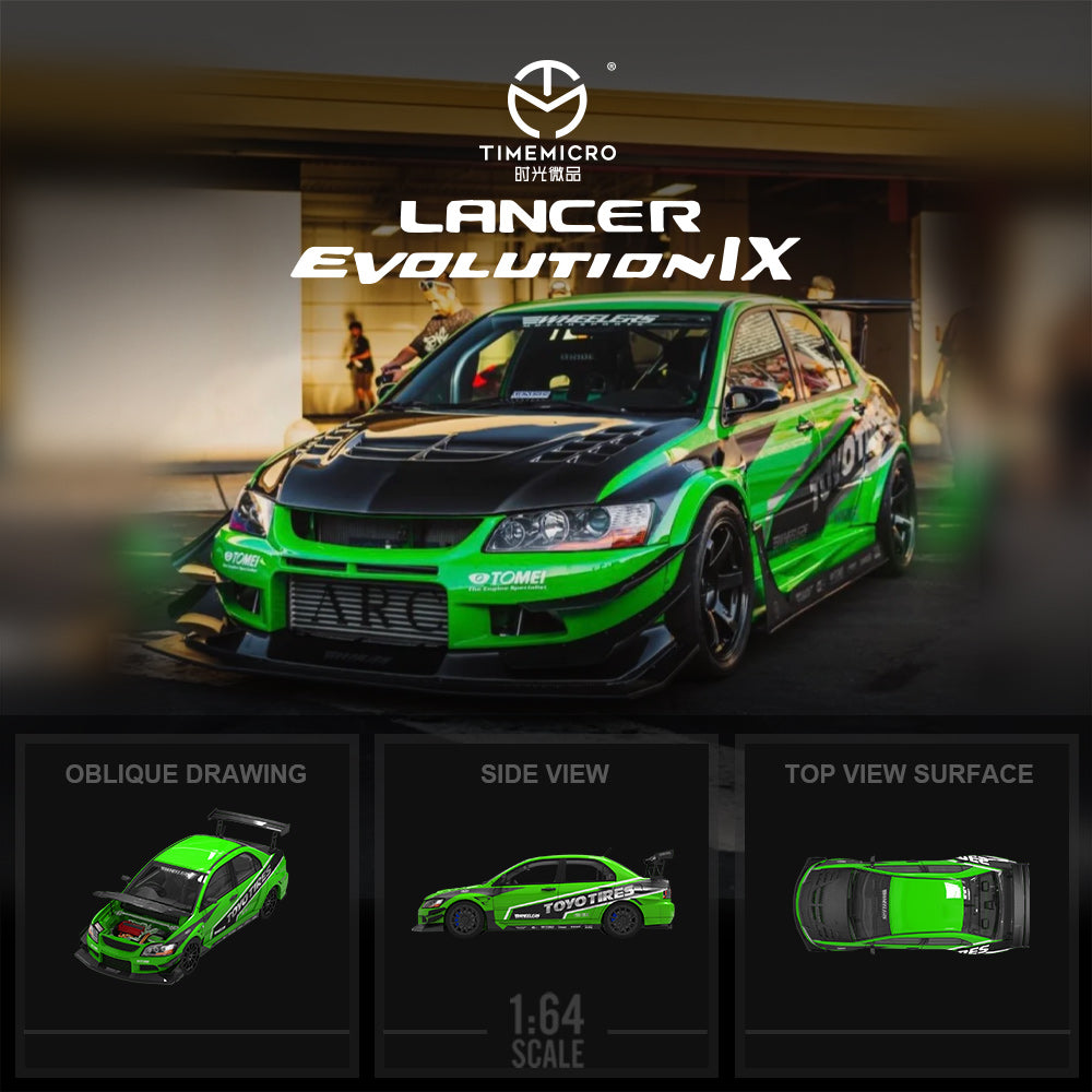 Mitsubishi Lancer Evolution 9 Green Devil - Time Micro (POR PEDIDO)