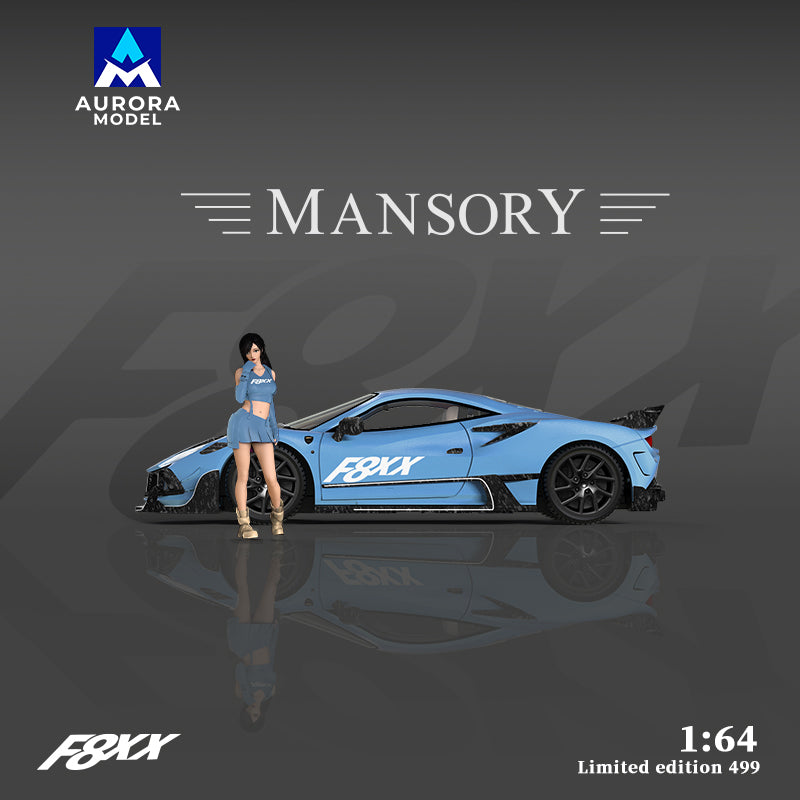 Ferrari F8XX Blue Mansory - Aurora Model (POR PEDIDO)