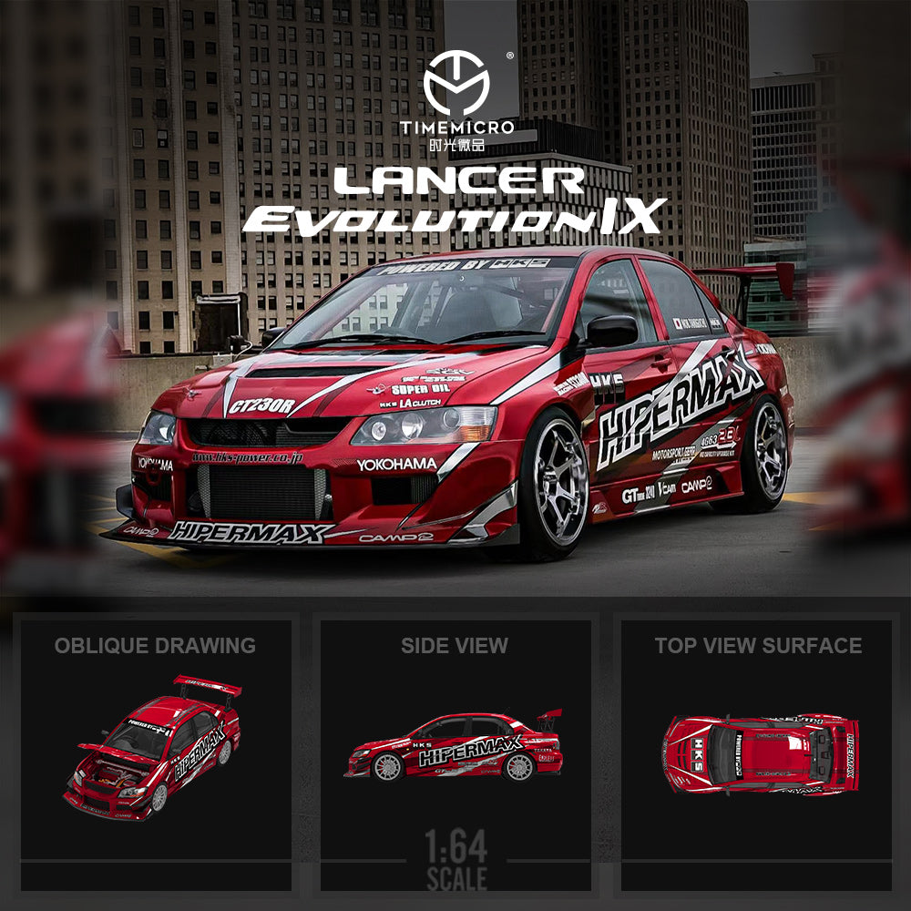 Mitsubishi Lancer Evolution´HyperMax Rojo - Time Micro (POR PEDIDO)