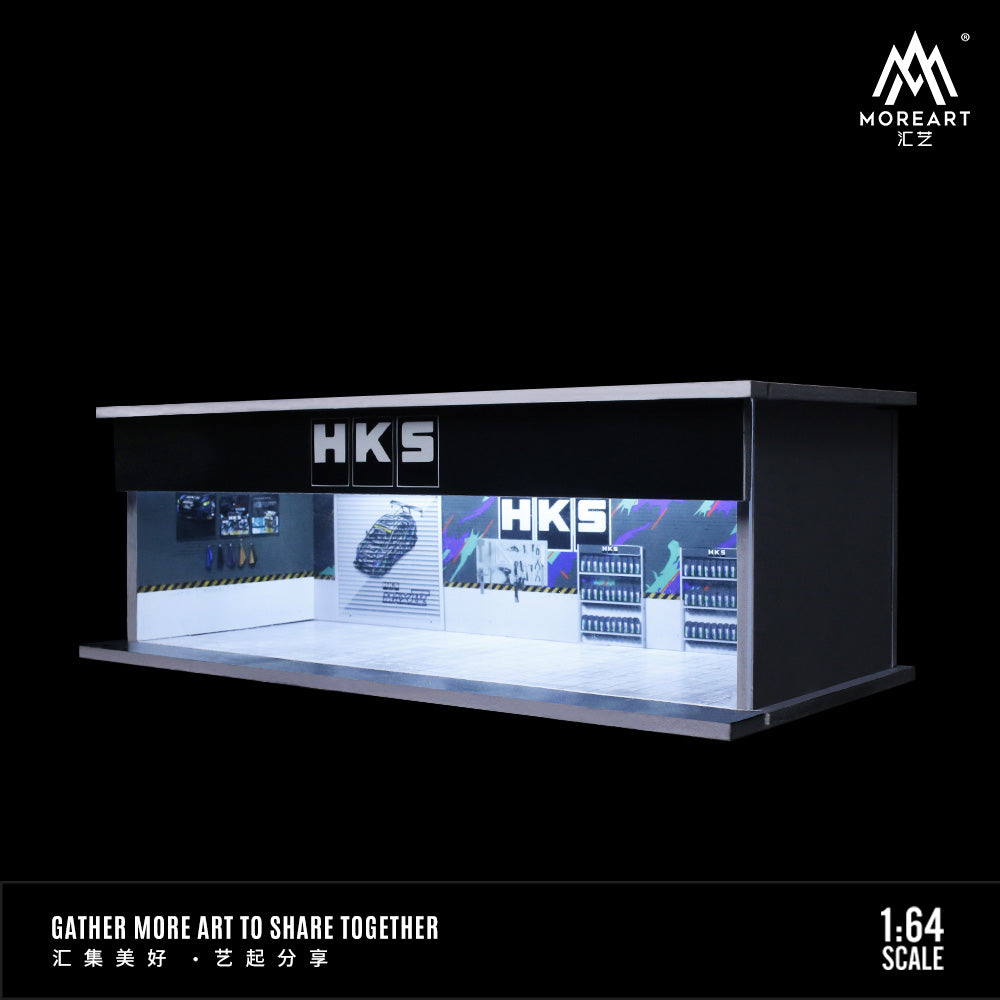 Parqueo Taller Gulf y HKS Diorama - MoreART (BAJO PEDIDO)