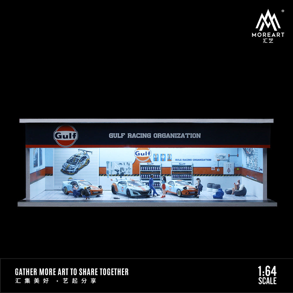 Parqueo Taller Gulf y HKS Diorama - MoreART (BAJO PEDIDO)