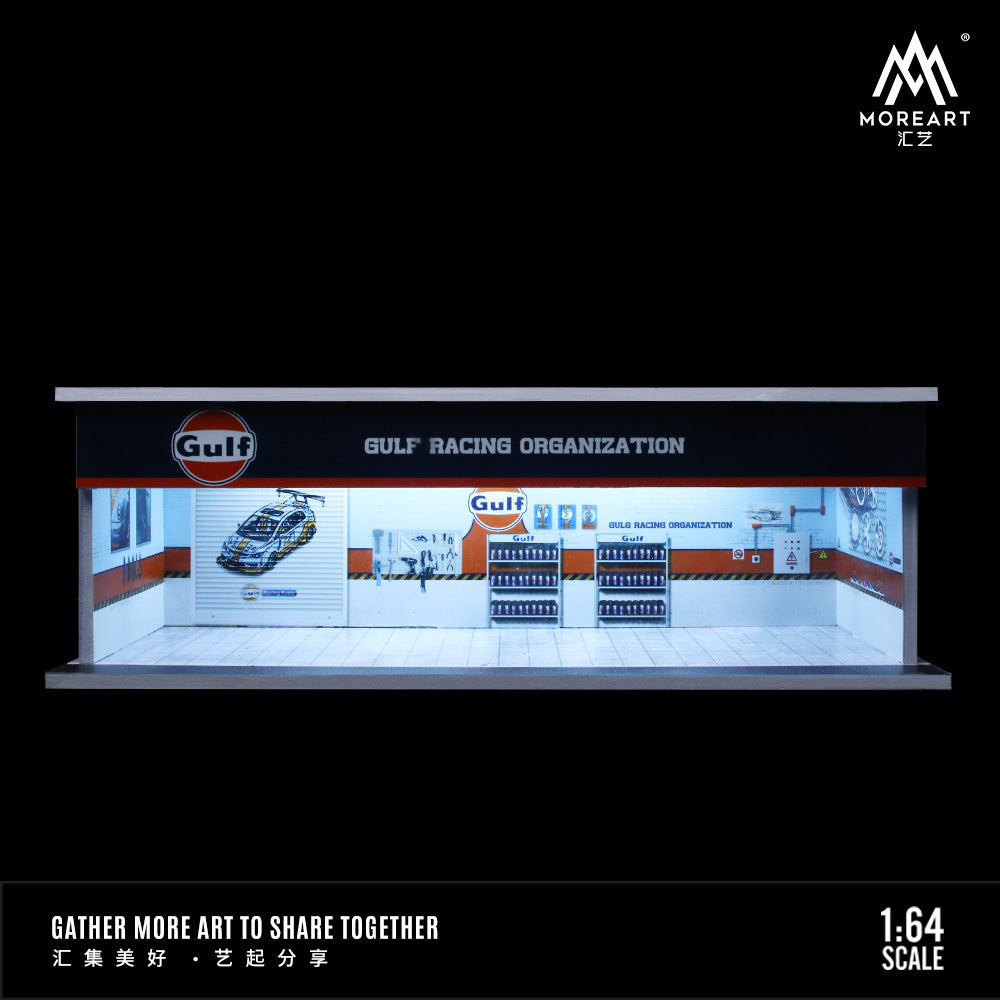 Parqueo Taller Gulf y HKS Diorama - MoreART (BAJO PEDIDO)
