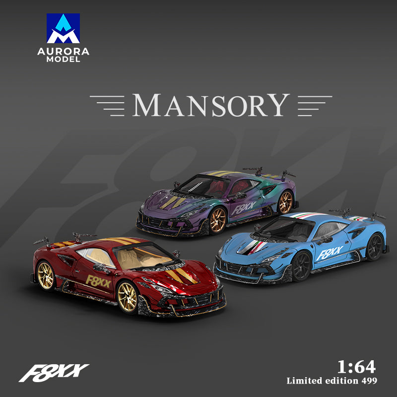 Ferrari F8XX Blue Mansory - Aurora Model (POR PEDIDO)