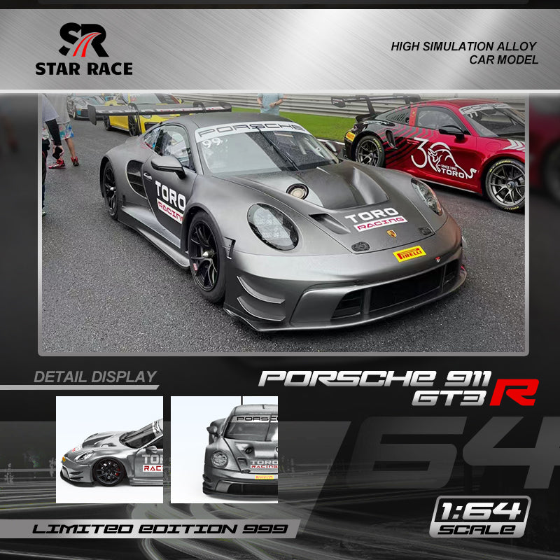 Porsche 911 GT3 Mate Silver - Star Race (POR PEDIDO)