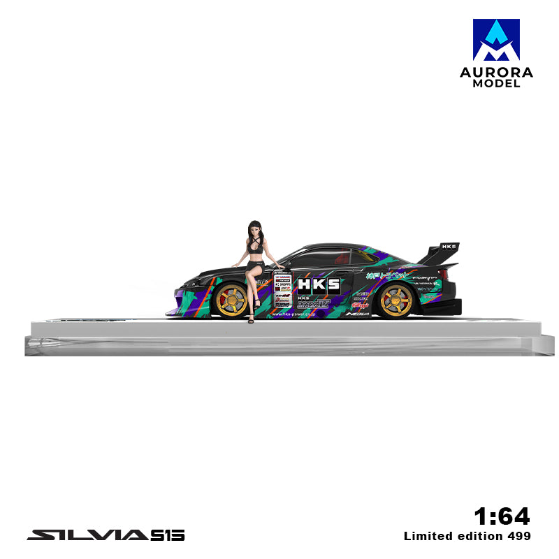 Nissan S15 HKS - Aurora Model (POR PEDIDO)
