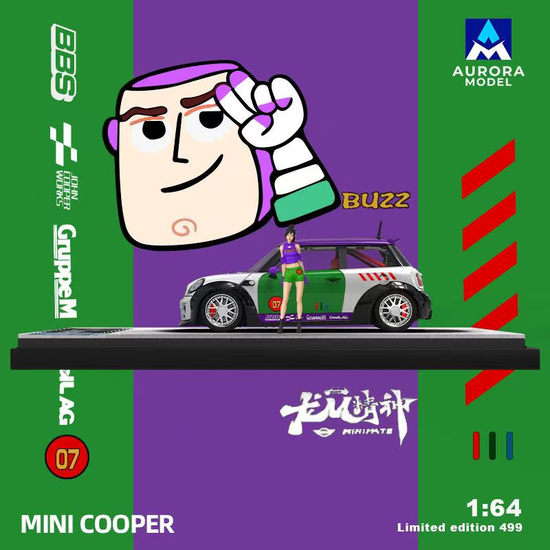 Mini Cooper Buzz Lightyear - Aurora Model (POR PEDIDO)