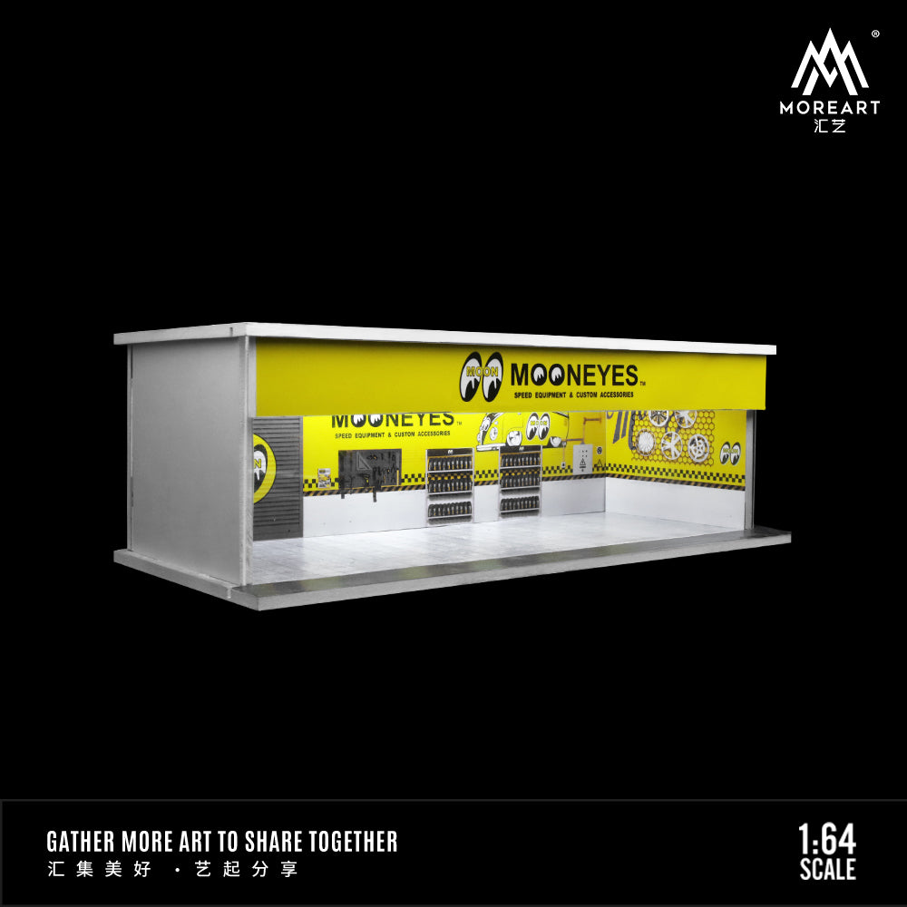 Parqueo Tallere Sheel y Mooneyes Diorama - MoreART (BAJO PEDIDO)
