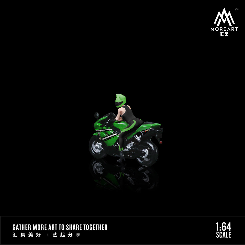 Moto Kawasaki ZX-10R Green Figura - MoreART (BAJO PEDIDO)