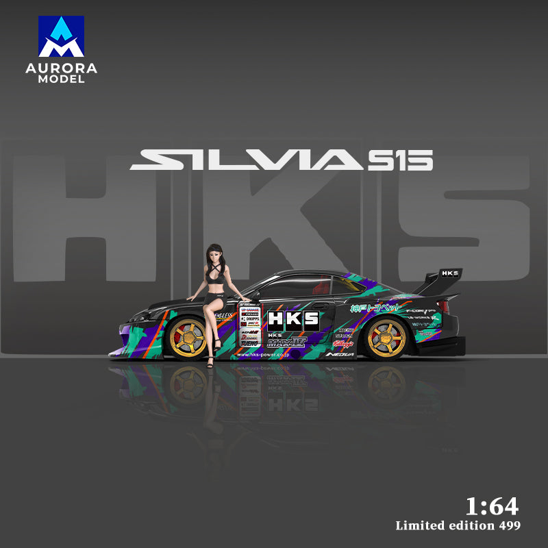Nissan S15 HKS - Aurora Model (POR PEDIDO)