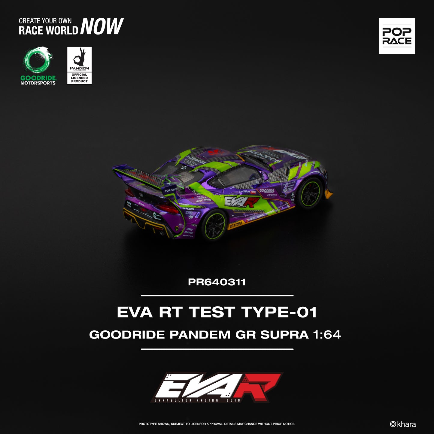 Toyota Pandem GR Supra EVA RT TEST TYPE-01 - Pop Race (PRE ORDEN)