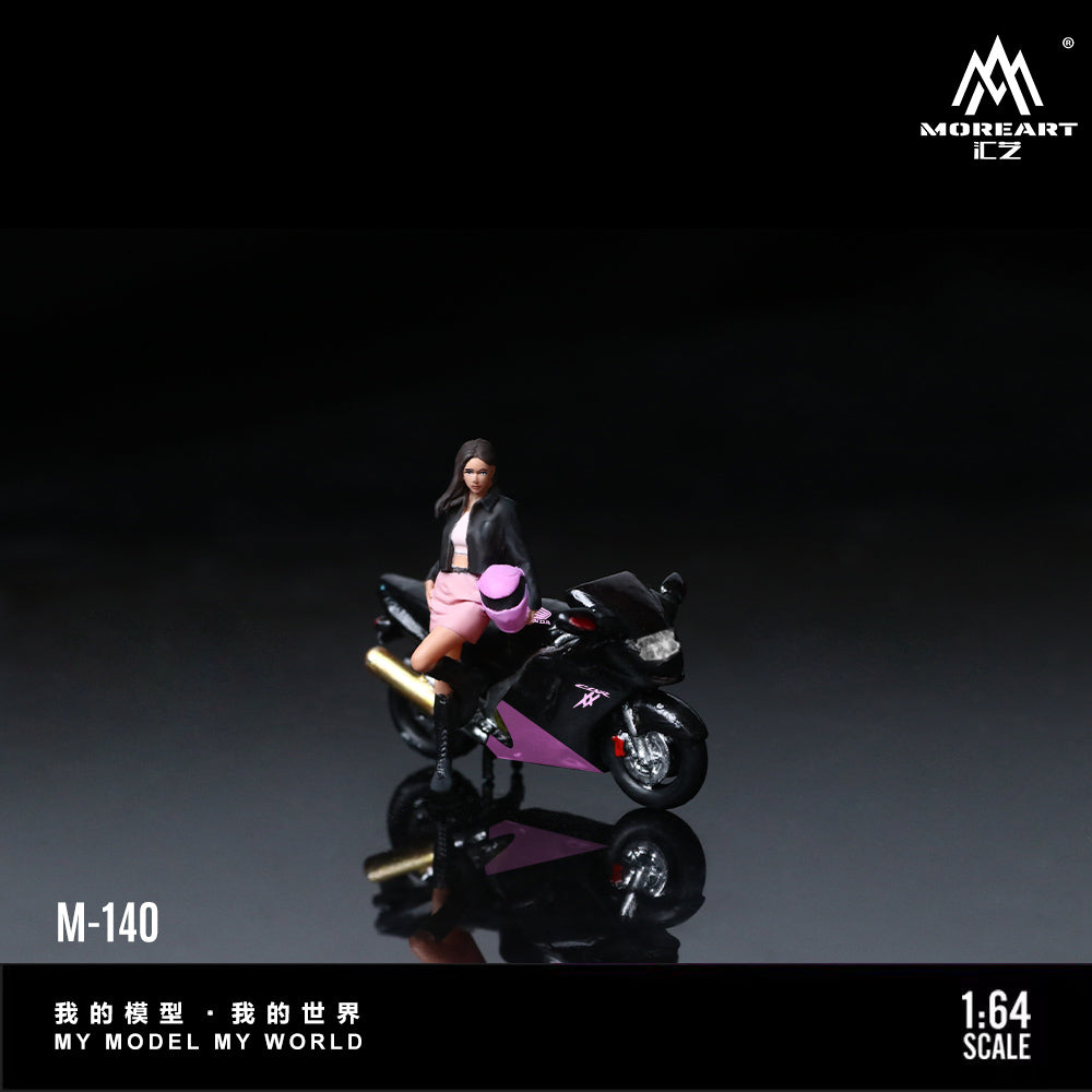 Moto Honda CBR 1100XX Black Pink Figura - MoreART (BAJO PEDIDO)