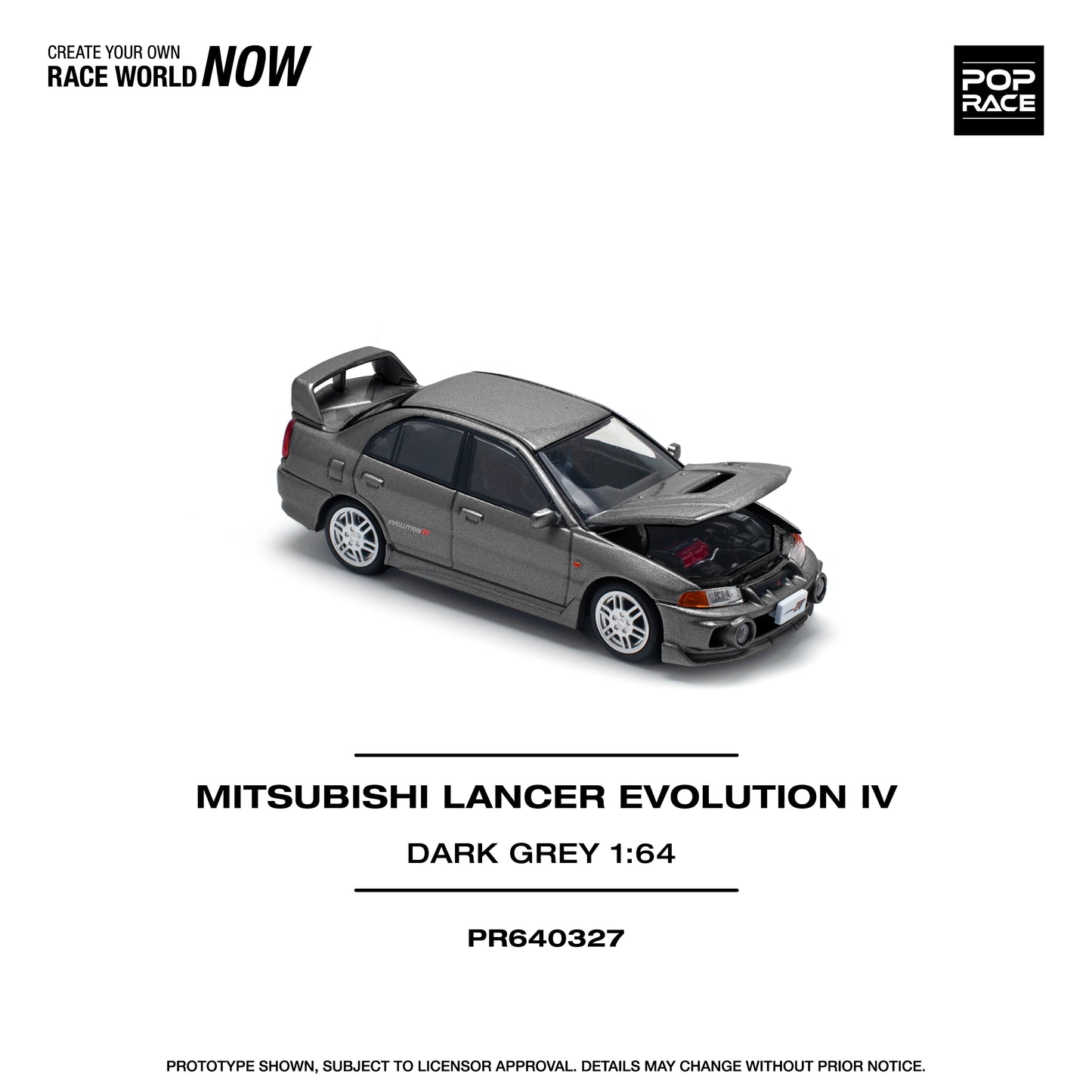 Mitsubishi Lancer Evolution IV Dark Grey (PRE ORDEN)