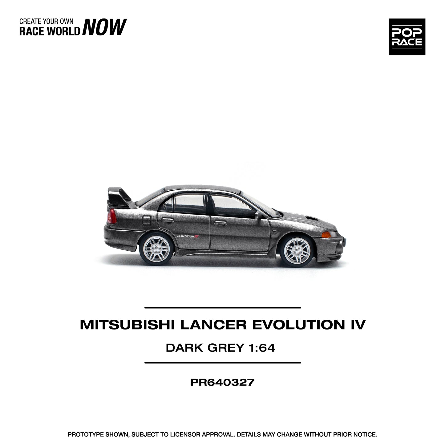 Mitsubishi Lancer Evolution IV Dark Grey (PRE ORDEN)