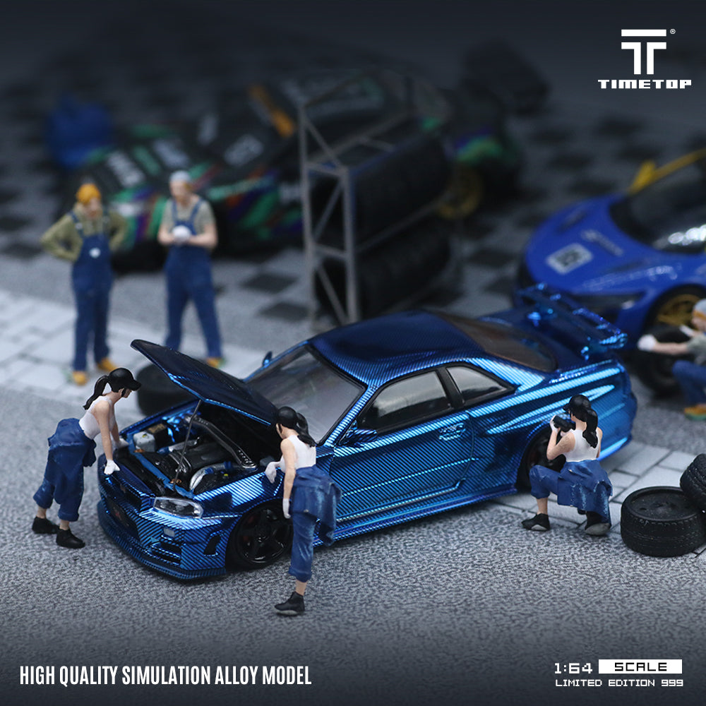 Nissan R34 Blue - Time Top (POR PEDIDO)