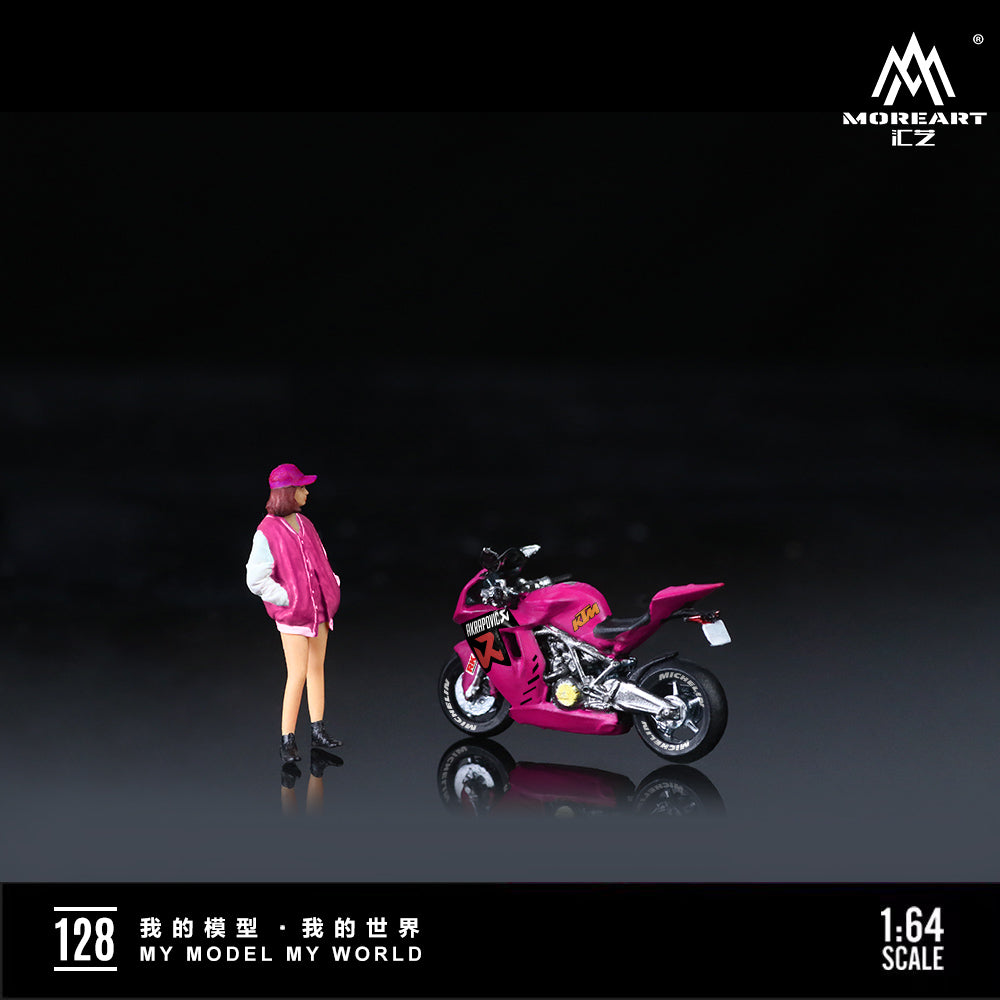 Moto KTM1190 Rose Pink Figura - MoreART (BAJO PEDIDO)