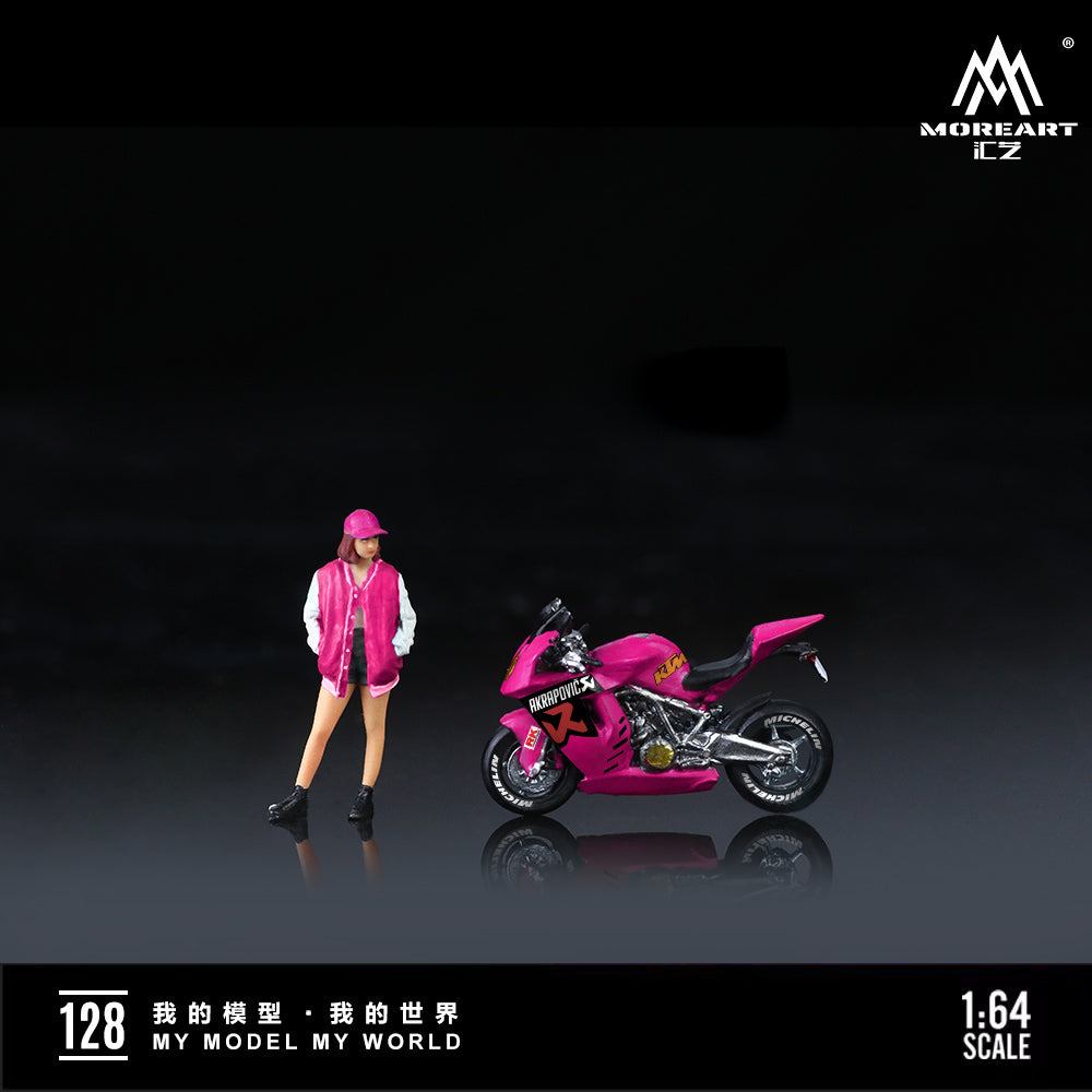Moto KTM1190 Rose Pink Figura - MoreART (BAJO PEDIDO)