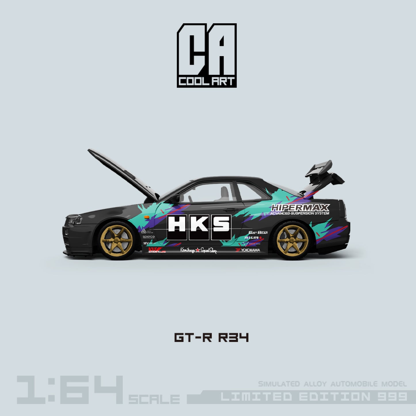 Nissan Skyline GT-R R34 HKS - Cool Art (POR PEDIDO)