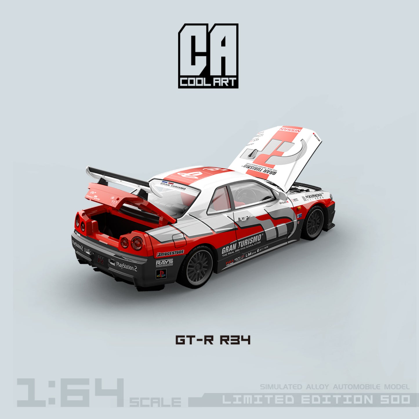 Nissan Skyline GT-R R34 Gran Turismo - Cool Art (POR PEDIDO)