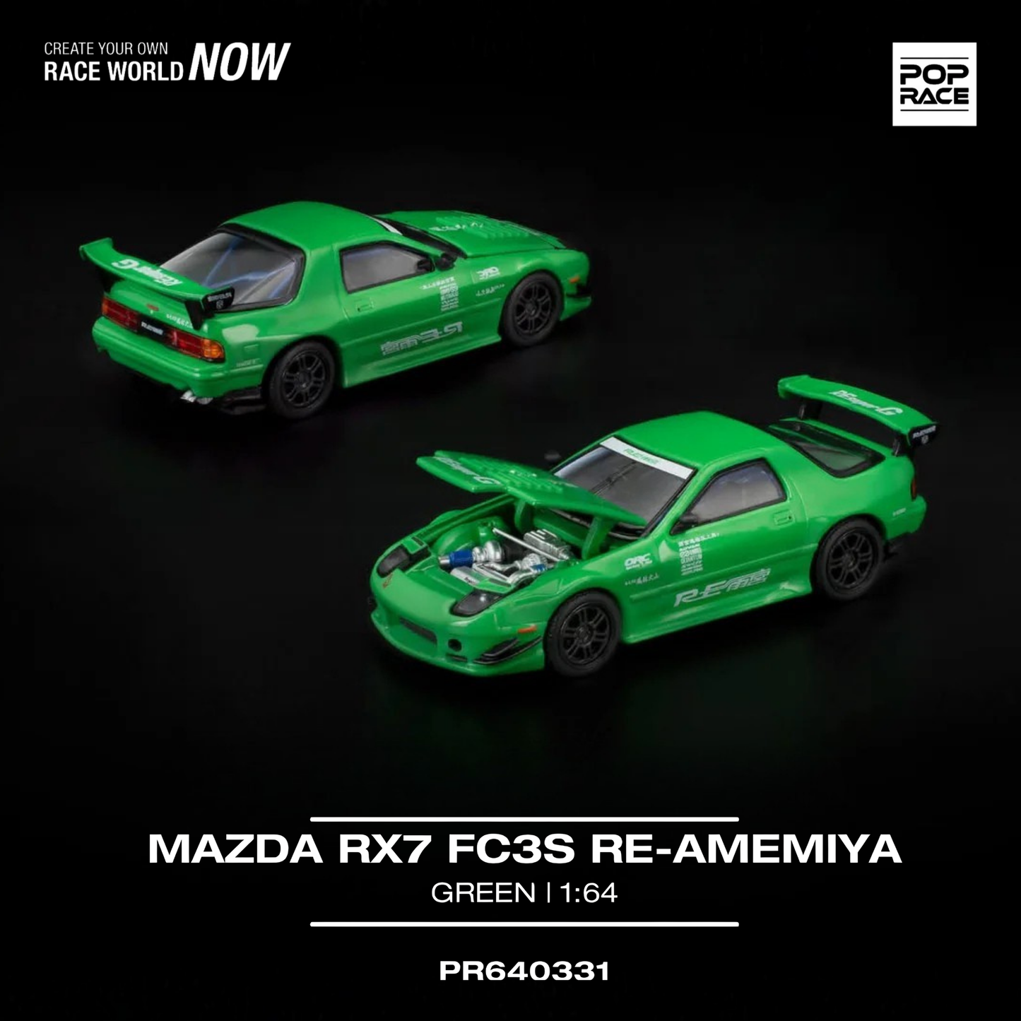 Mazda RX7 FC3S Re-Amemiya - Green (PRE ORDEN)
