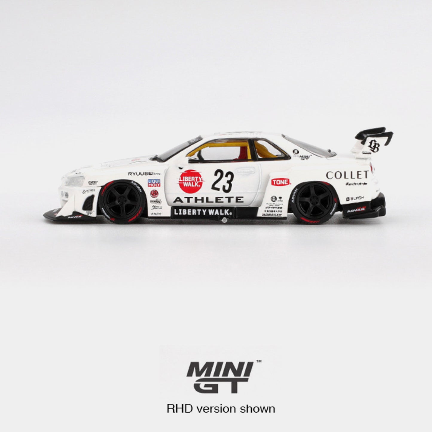 Nissan LB-ER34 Super Silhouette ATHLETE/COLLET - Mini GT (PRE ORDEN)