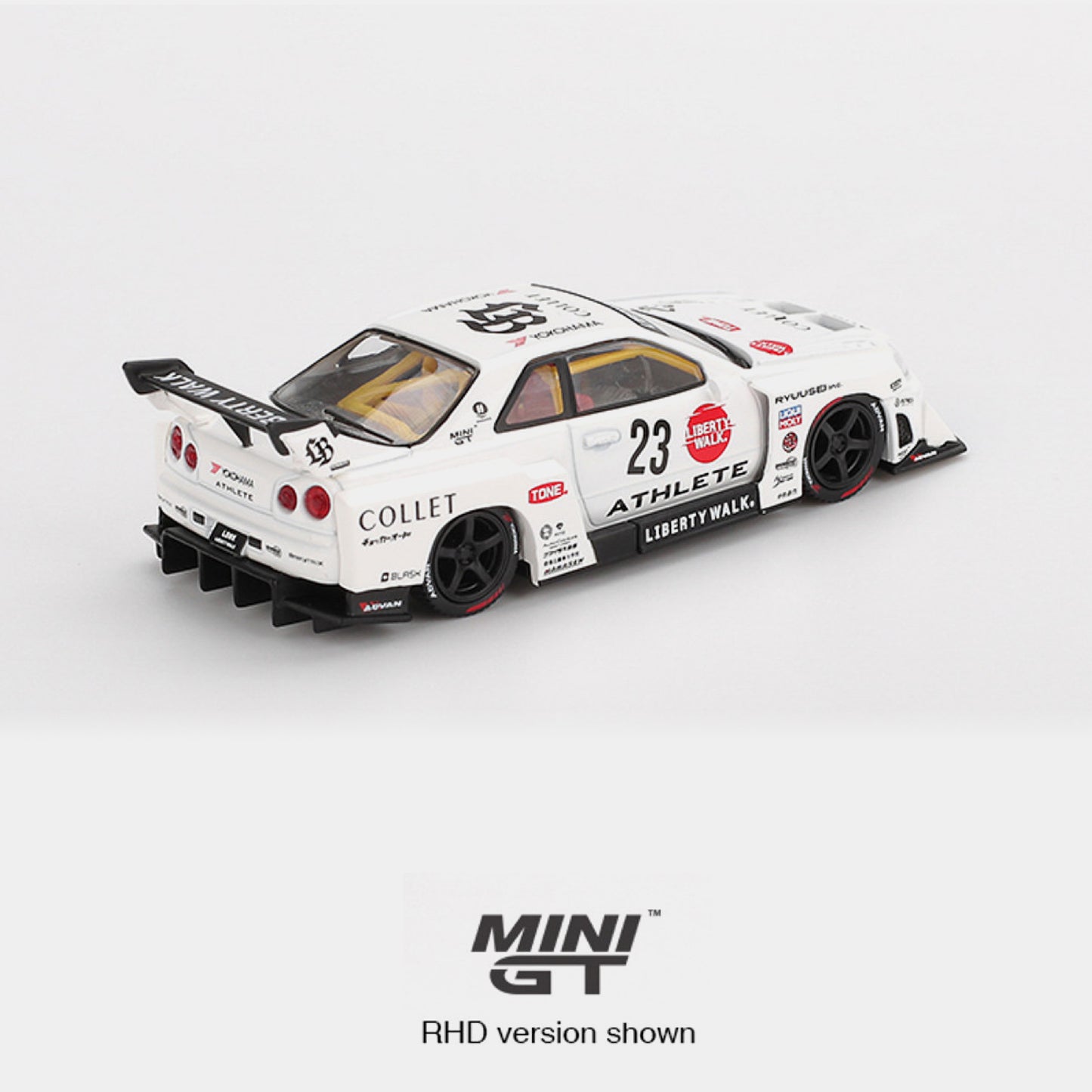 Nissan LB-ER34 Super Silhouette ATHLETE/COLLET - Mini GT (PRE ORDEN)