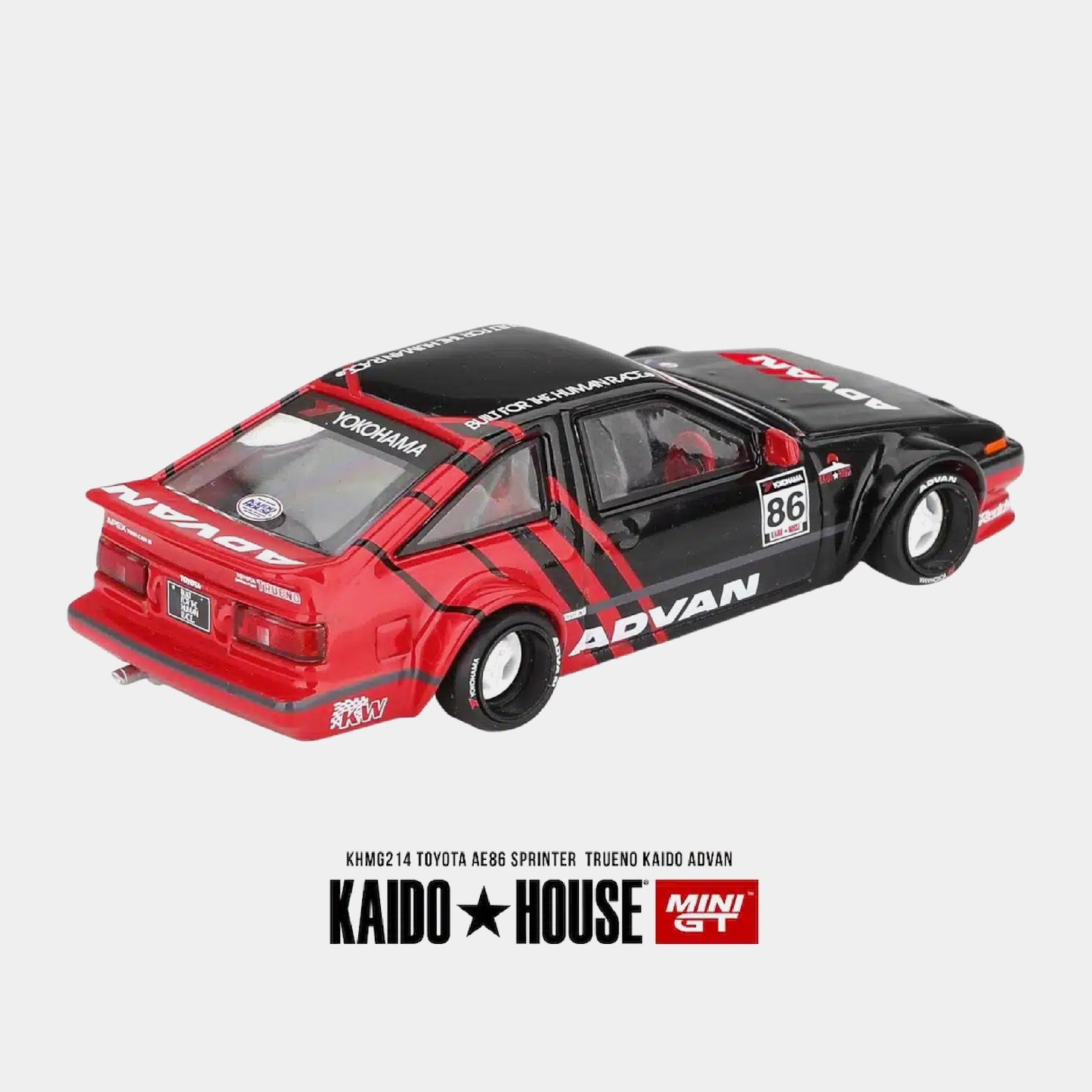 Toyota AE86 Sprinter Trueno Kaido ADVAN - Mini GT x Kaido House (PRE ORDEN)
