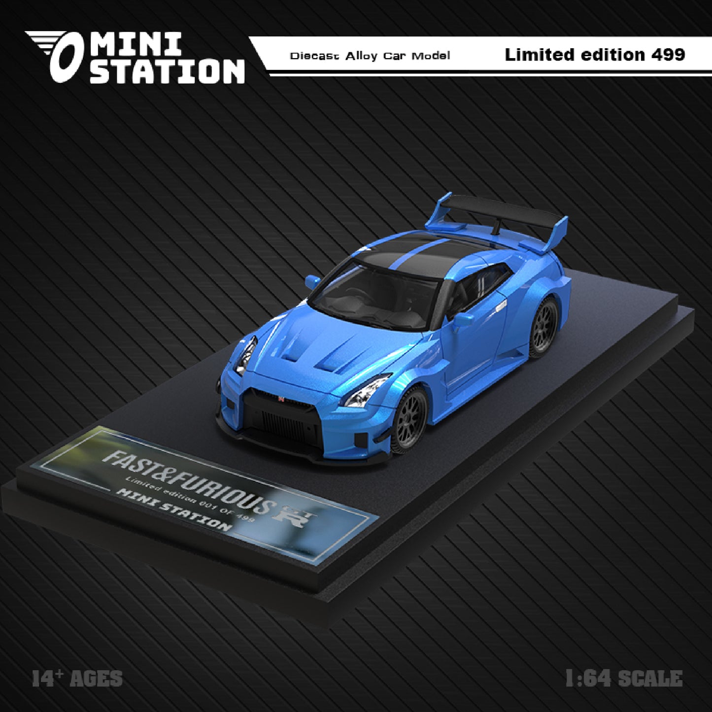 Nissan Skyline R35 Rápido y Furioso 7 - Mini Station (POR PEDIDO)