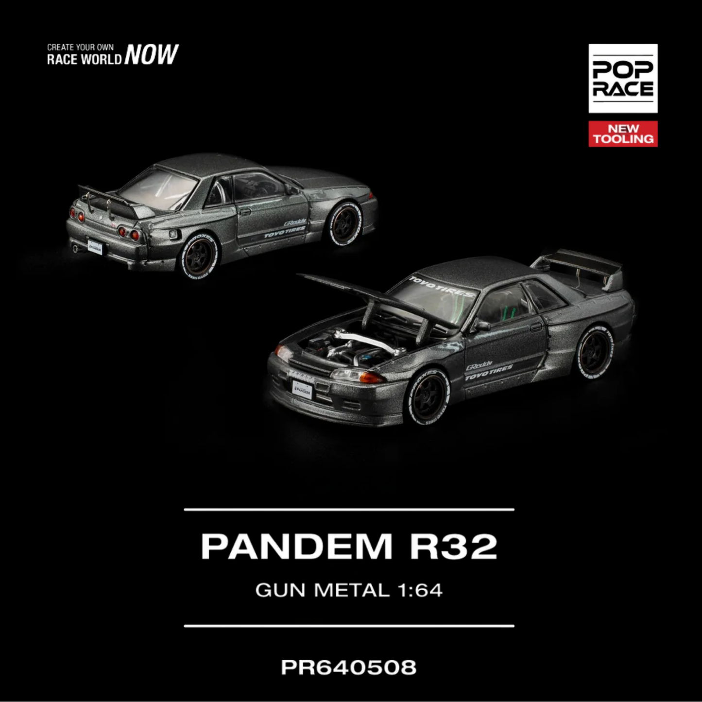 Pandem R32 Gun Metal New Tooling (PRE ORDEN)