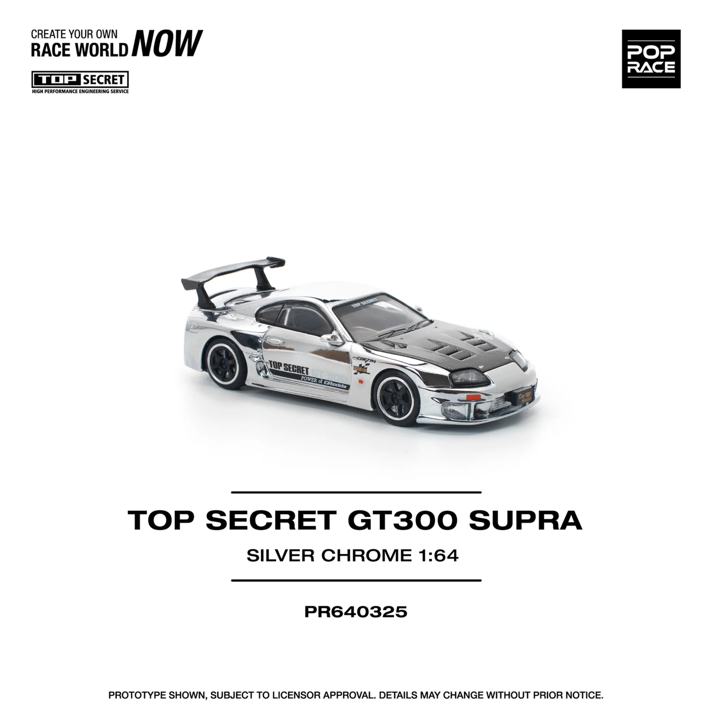 Top Secret GT300 Supra Silver - (PRE ORDEN)