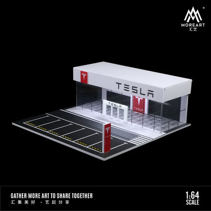 Concesionario Tesla Diorama - MoreART (BAJO PEDIDO)