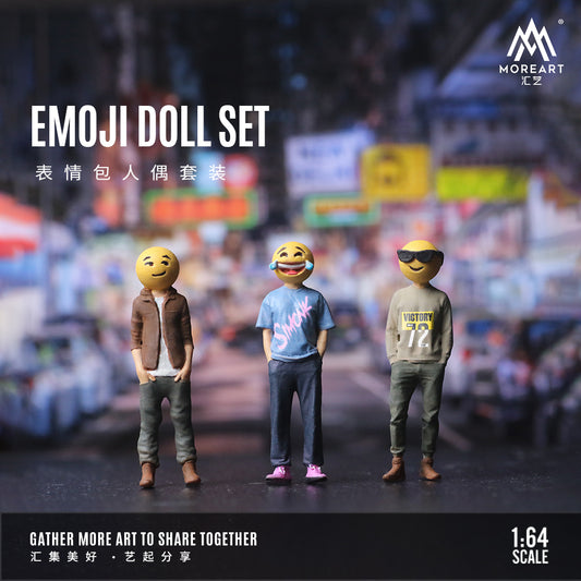 Set de 3 Figuras Emoji - MoreART (BAJO PEDIDO)