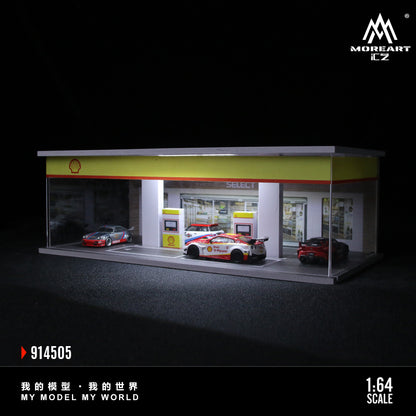 Gasolinera Shell Diorama - MoreART (BAJO PEDIDO)
