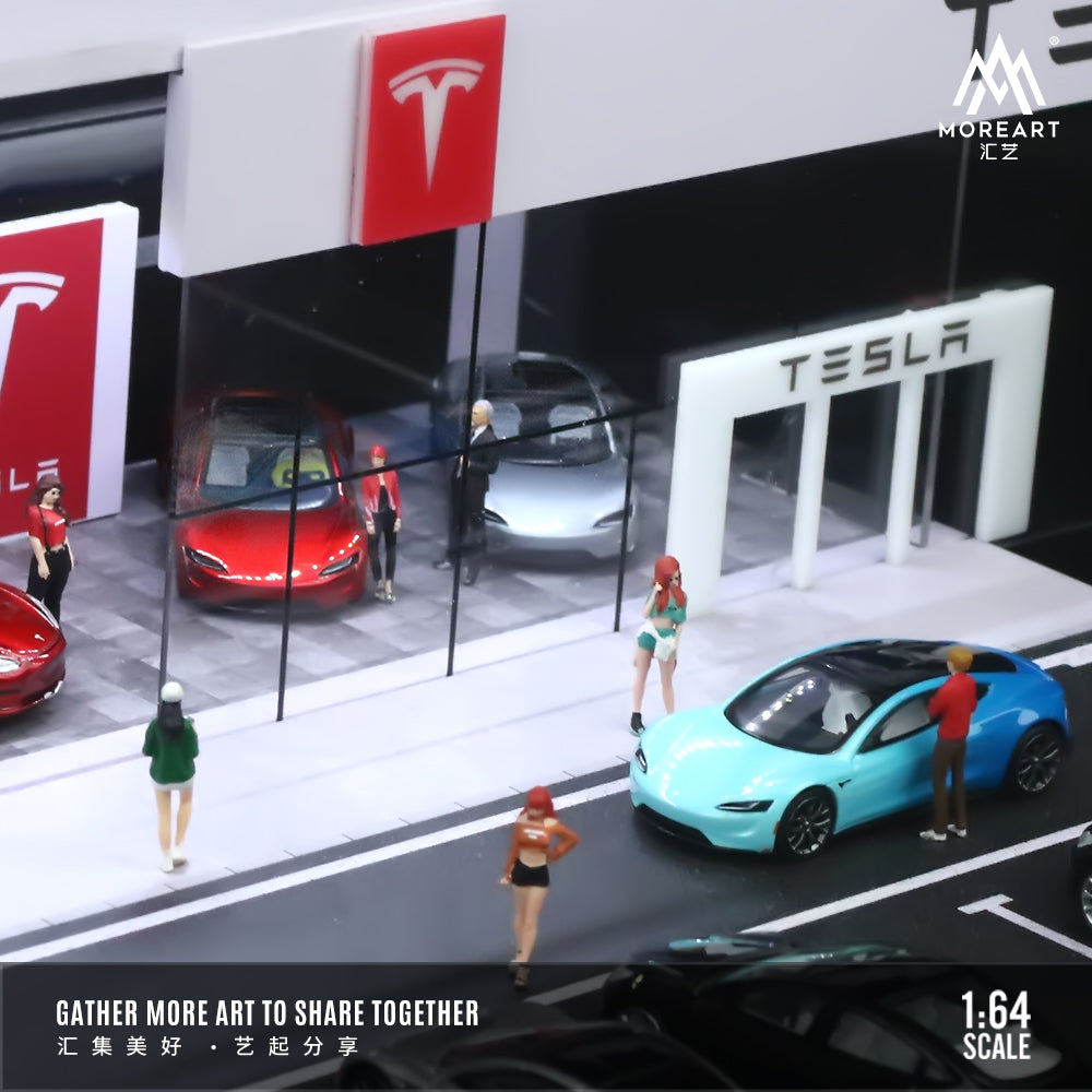 Concesionario Tesla Diorama - MoreART (BAJO PEDIDO)