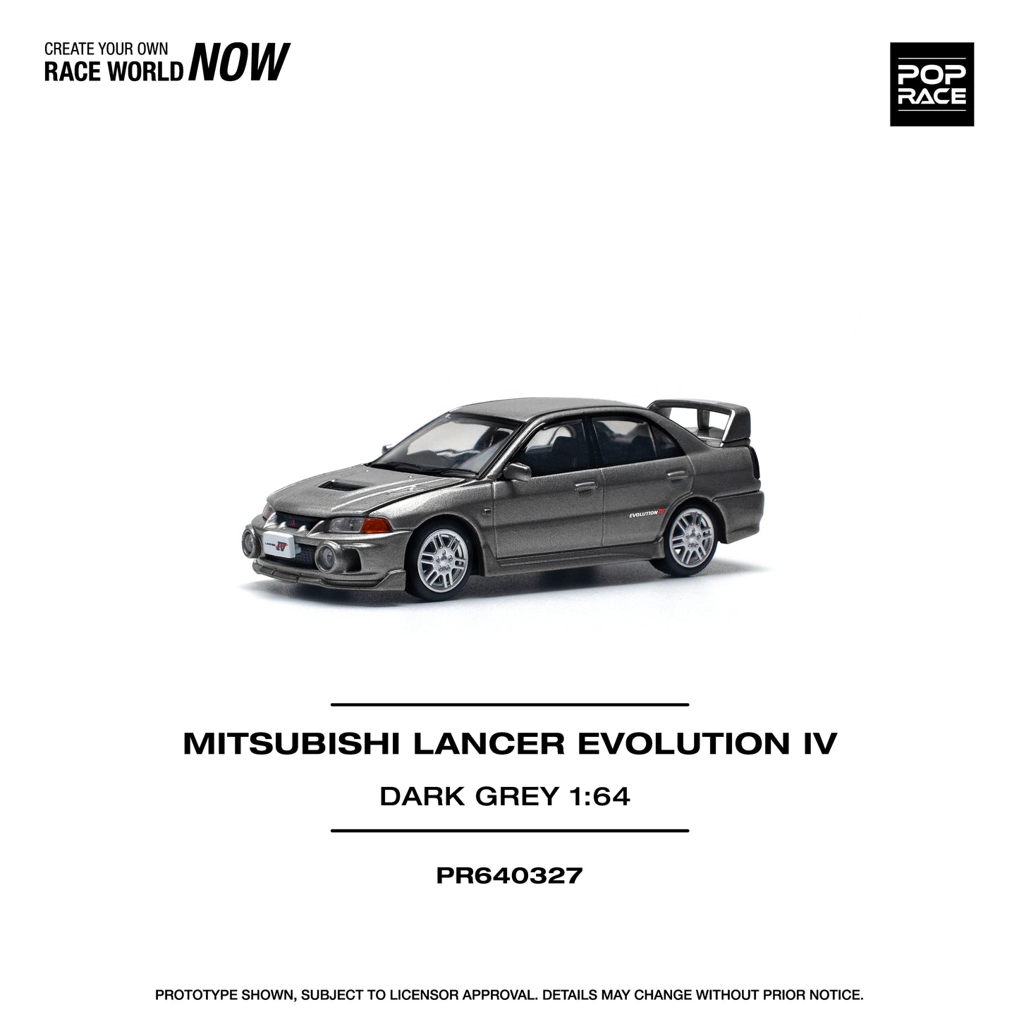 Mitsubishi Lancer Evolution IV Dark Grey (PRE ORDEN)