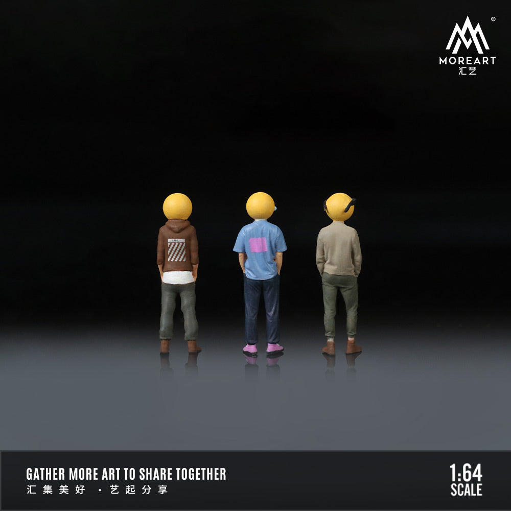 Set de 3 Figuras Emoji - MoreART (BAJO PEDIDO)
